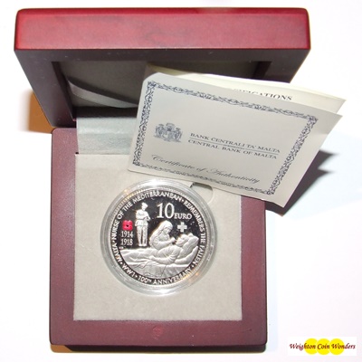 2014 Silver Proof €10 - FIRST WORLD WAR 100TH ANNIVERSARY